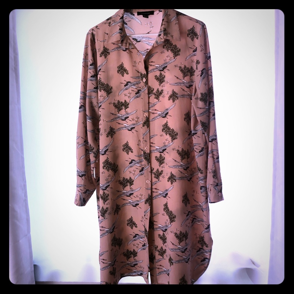 Crane Shirt Dress